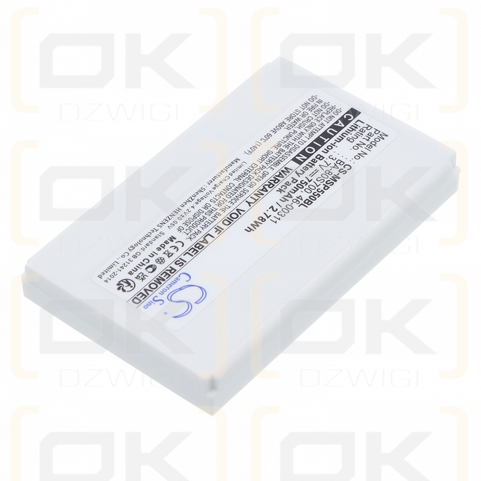 Metrologic MK5502-79B6107 / BA-80S700 750 mAh Li-Ion 3,7 V (Cameron Sino)