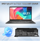 Replacement Battery for MSI Modern 14 / BTY-M4B 3850 mAh Li-Polymer 11.55 V (Cameron Sino)