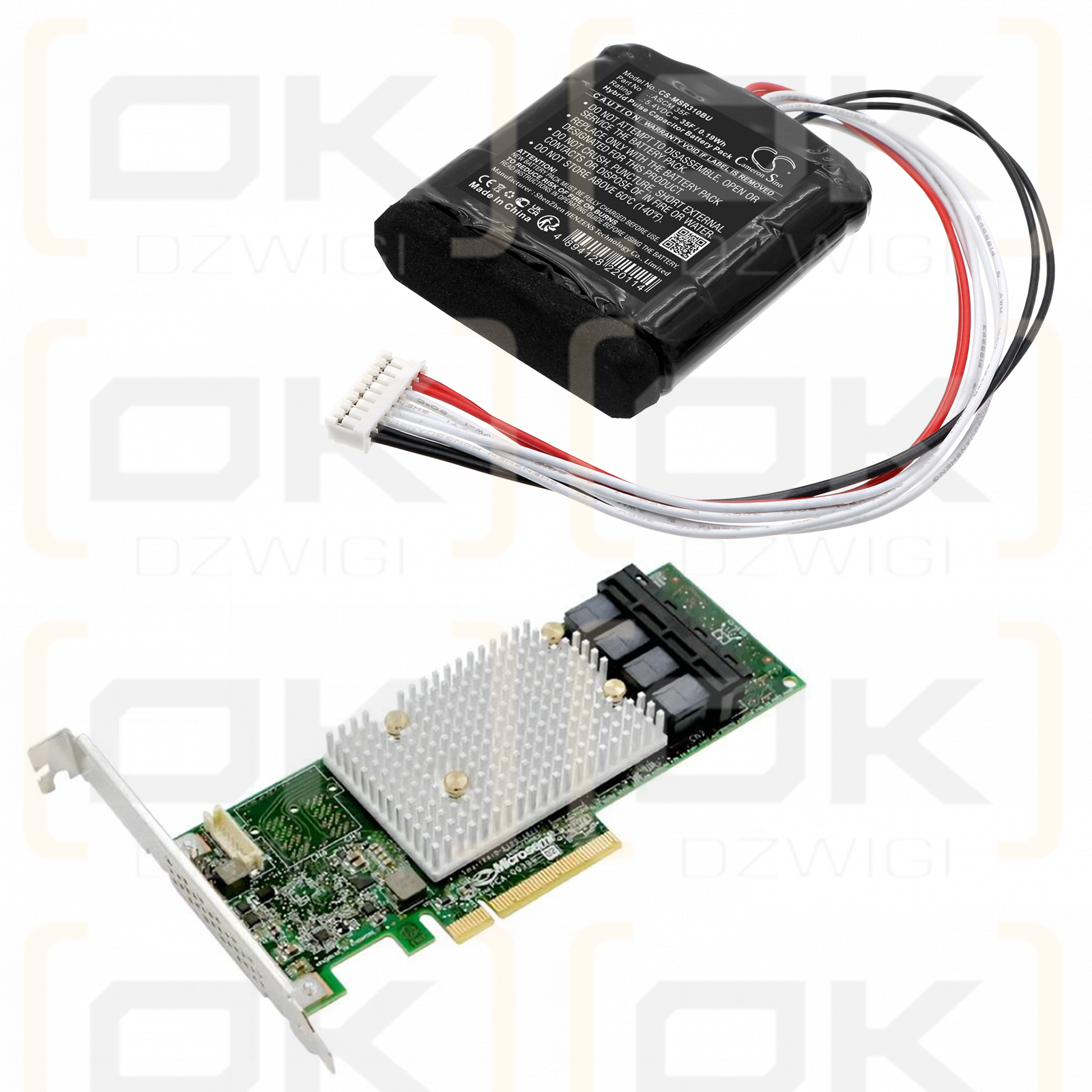 Microsemi SmartRAID ASR-3101-4i SAS Controller / ASCM 35F 35F HPC 5.4V (Cameron Sino)