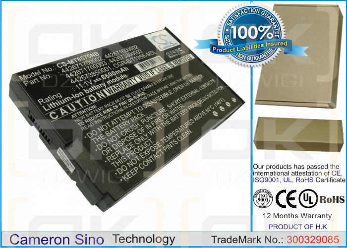 Mitac Minote 8575 / 442671700002 6600 mAh Li-Ion 11,1 V (Cameron Sino)