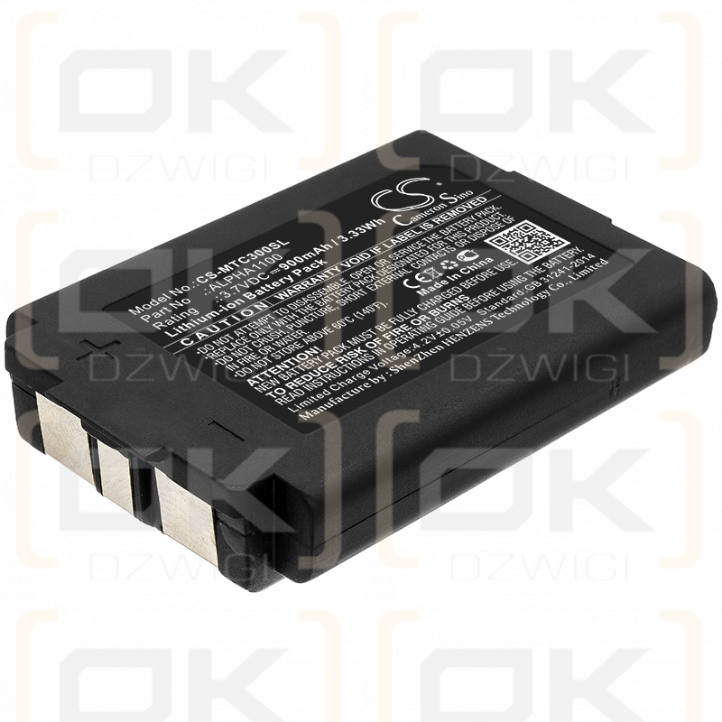 3M TAC500 / ALPHA1100 900 mAh Li-Ion 3,7 V (Cameron Sino)