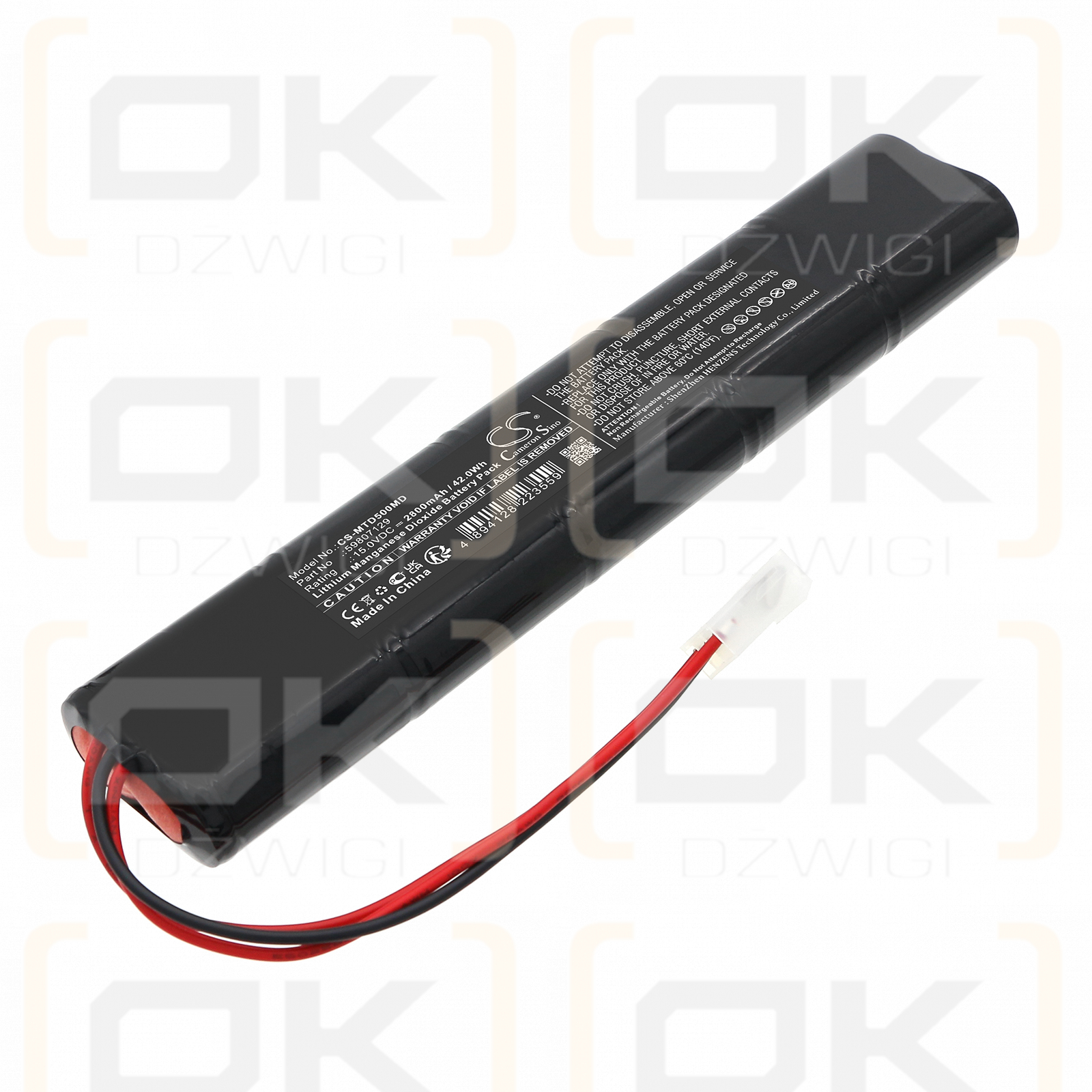 Meditech Defi5s Plus / 59807129 2800 mAh Li-MnO2 15 V (Cameron Sino)
