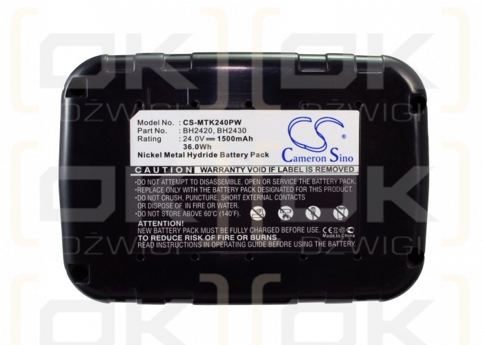Makita BSS710D/193127-4 1500 mAh Ni-MH 24 V (Cameron Sino)
