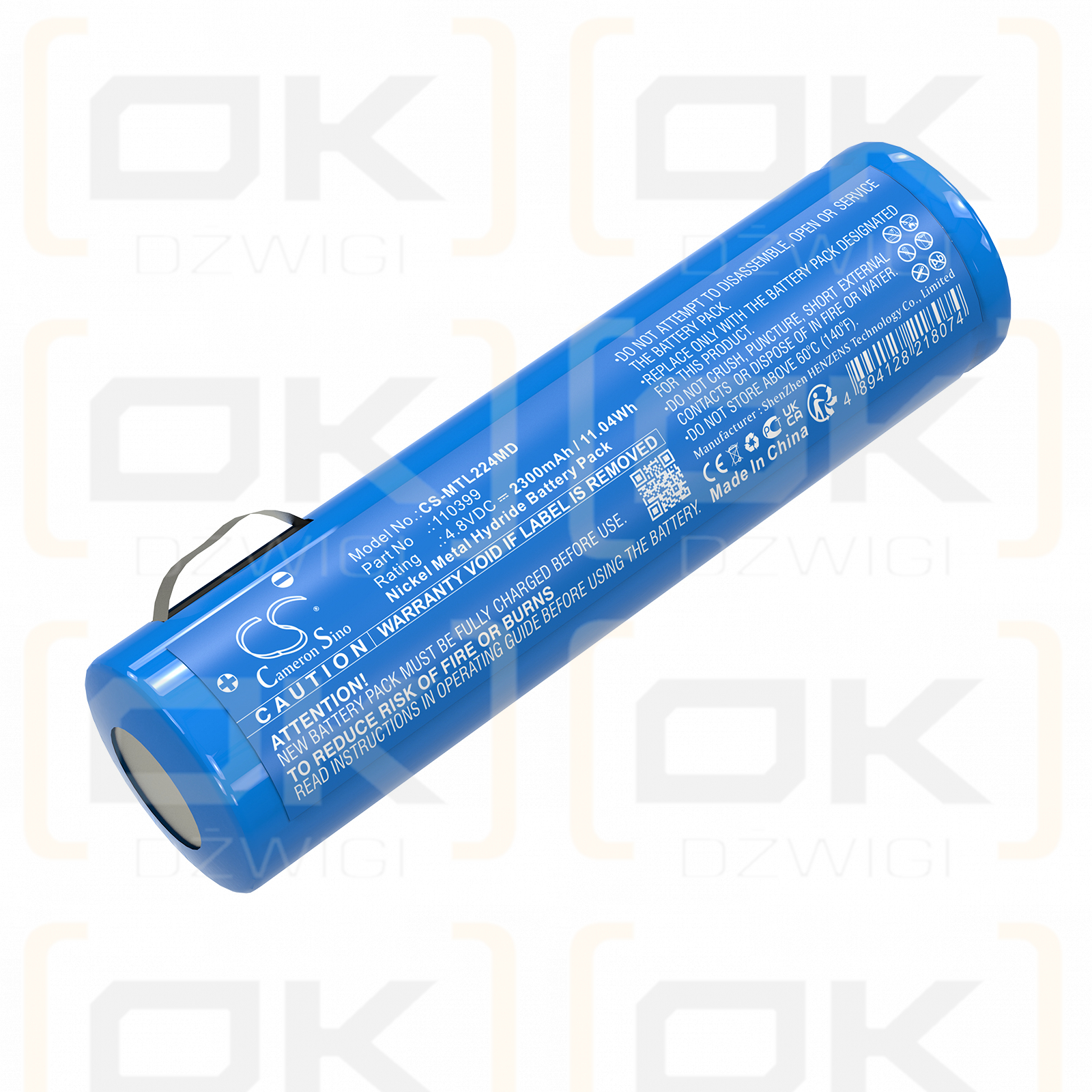 Mentor Ophthalmoscope / 110399 2300mAh Ni-MH 4.8V (Cameron Sino)