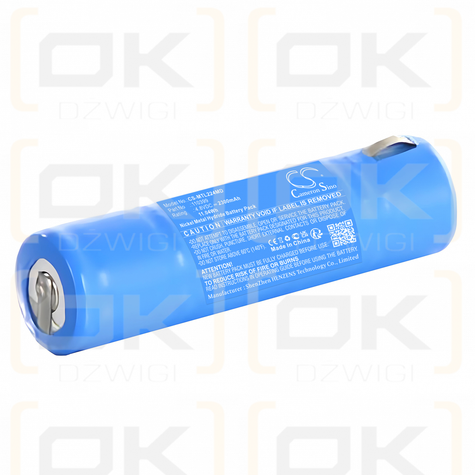 Mentor Ophthalmoscope / 110399 2300mAh Ni-MH 4.8V (Cameron Sino)