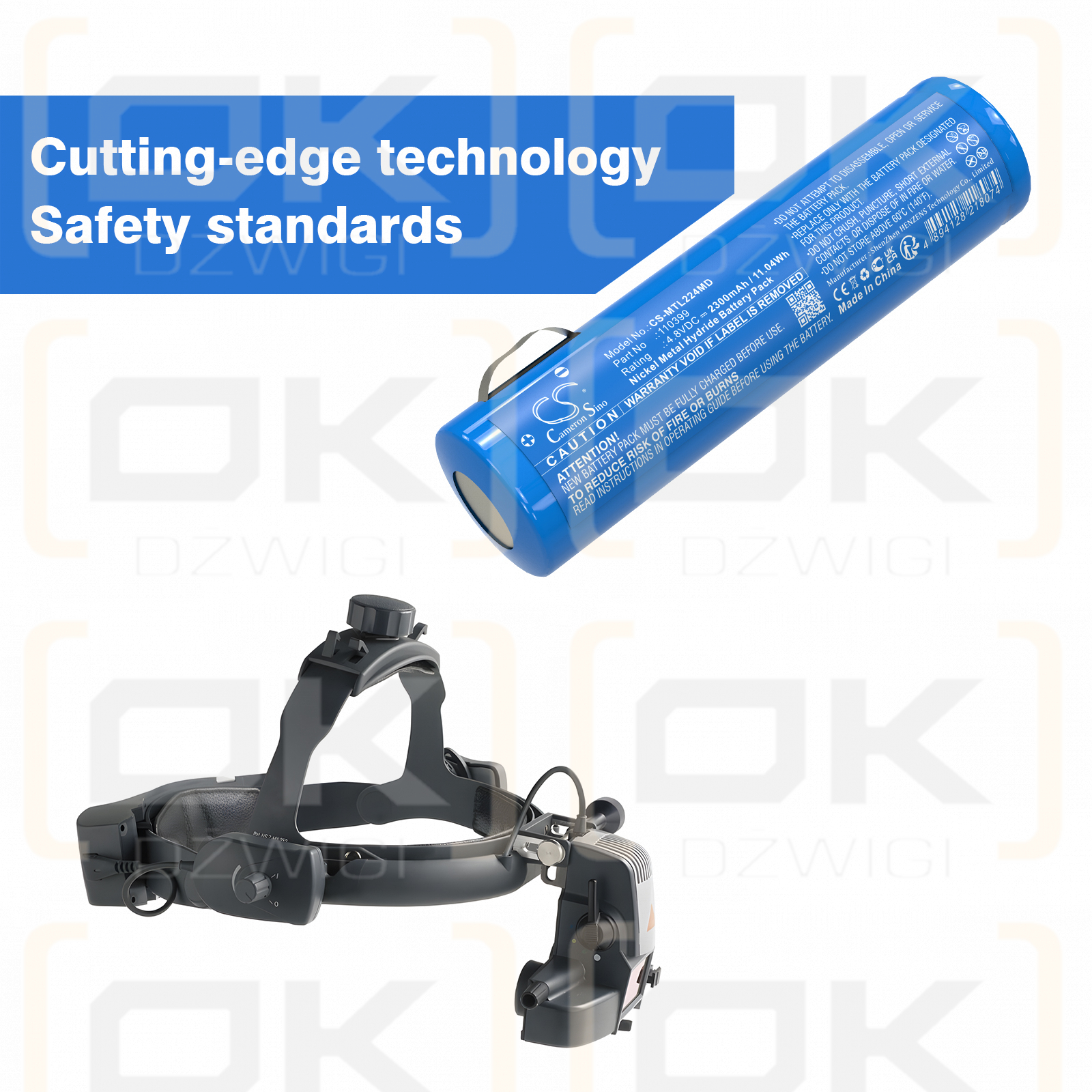 Mentor Ophthalmoscope / 110399 2300mAh Ni-MH 4.8V (Cameron Sino)