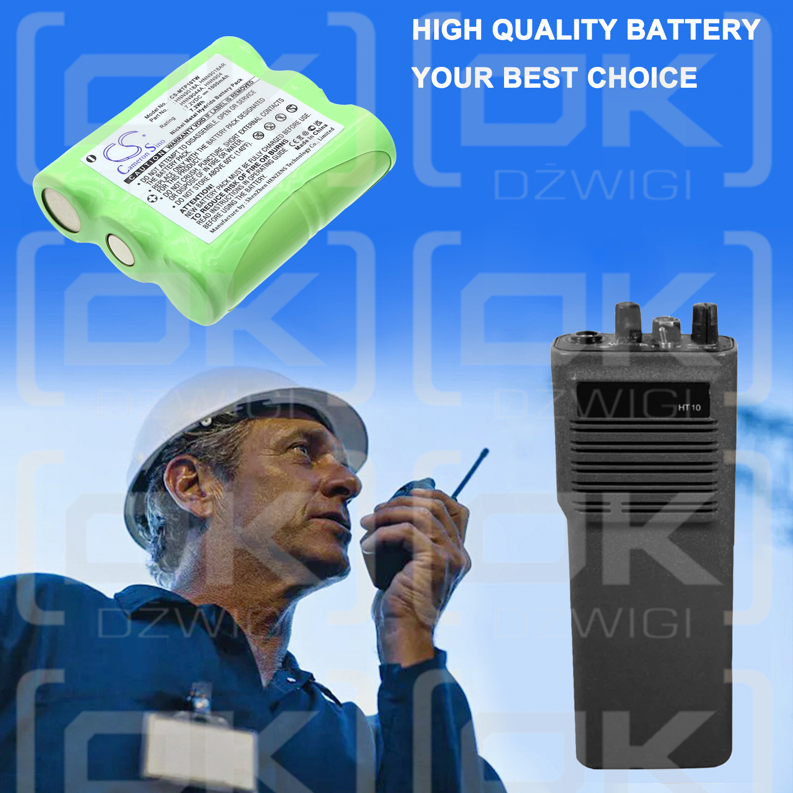 Motorola Radius P50 Plus / 6060937H01 1000 мАч Ni-MH 7,2 В (Cameron Sino)