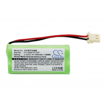 Motorola MBP161TIMER / VT1208014770G 700mAh Ni-MH 2.4V (Cameron Sino)