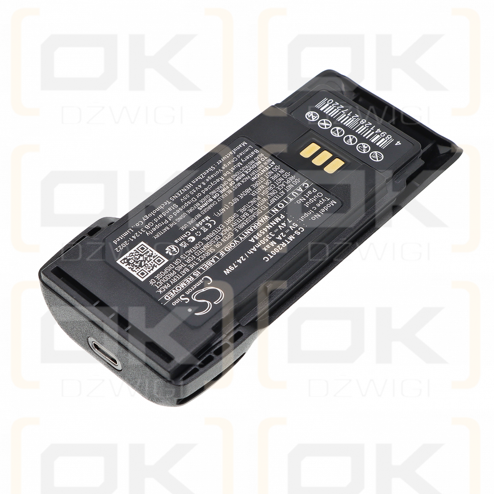 Batería de repuesto para Motorola R2 / PMNN4598A 3350 mAh Li-ion 7.4 V (Cameron Sino)