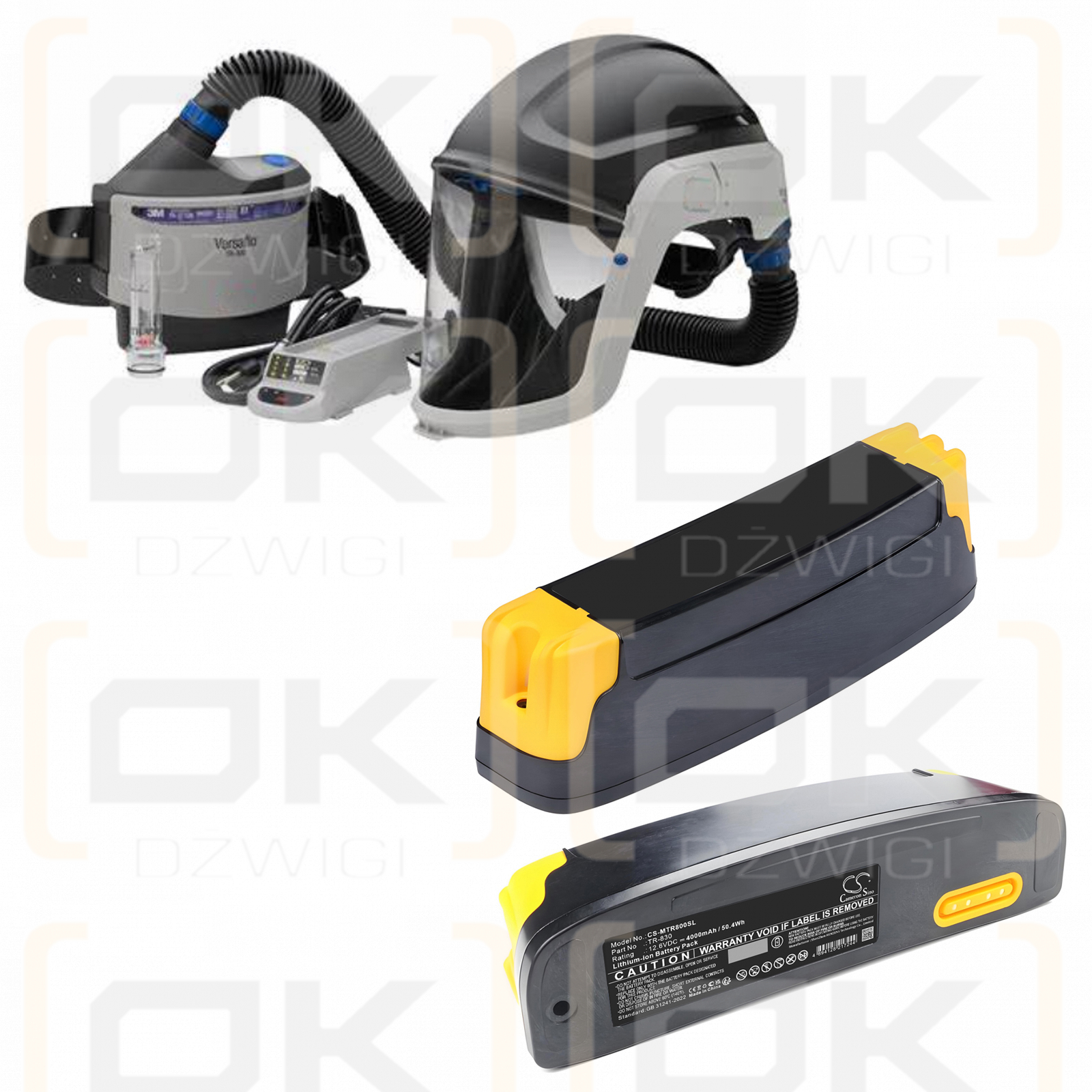 3M Versaflo Intrinsically Safe / TR-830 4000mAh Li-ion 12.6V (Cameron Sino)