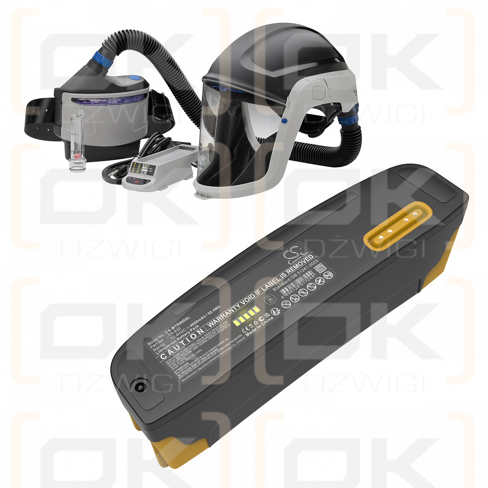 3M Versaflo Eigensicher / TR-830 ​​4000 mAh Li-Ionen 12,6 V (Cameron Sino)