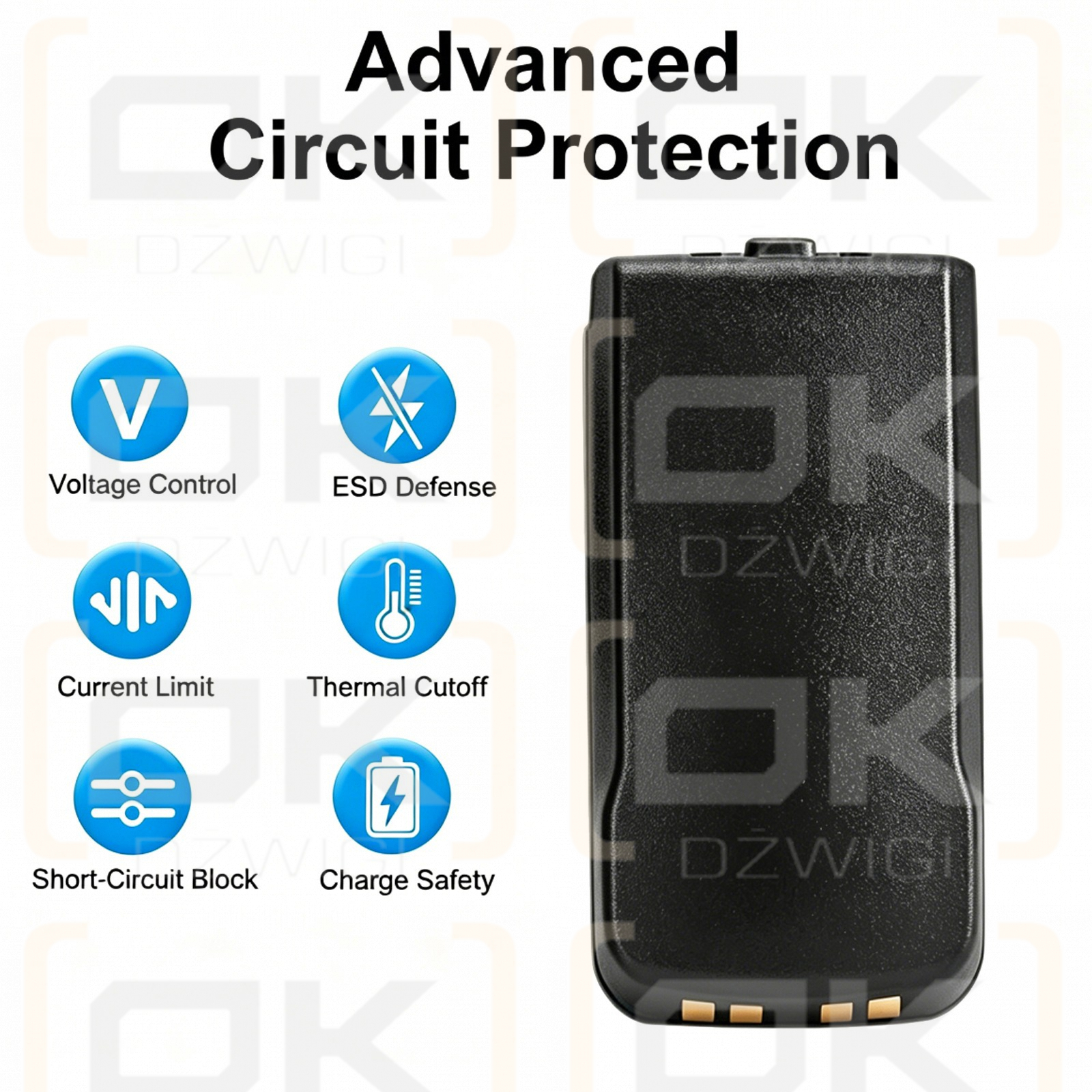 Batería de repuesto para Motorola XTS4000 / NNTN6944 1200 mAh Li-ion 7.4 V (Cameron Sino)