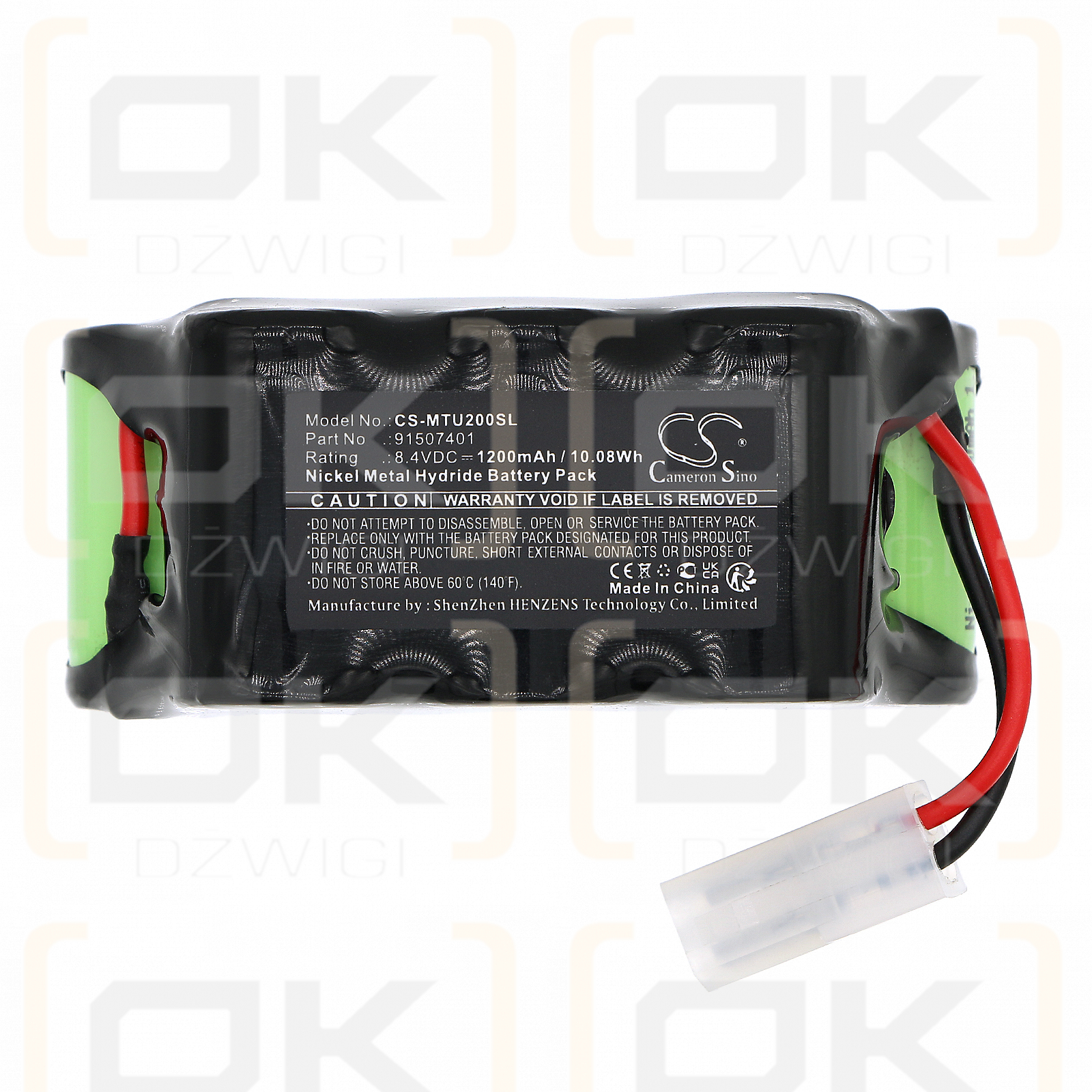 M-Tronic SDT-2000/U / 91507401 1200mAh Ni-MH 8.4V (Cameron Sino)