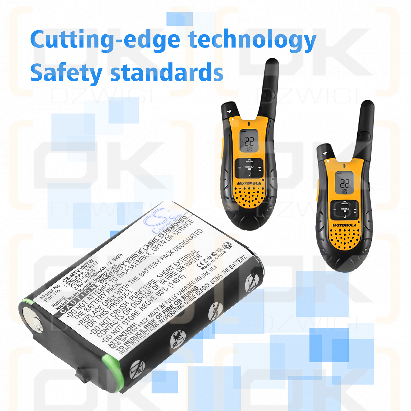 Motorola FV700R / KEBT-086-B 700 мАч Ni-MH 3,6 В (Cameron Sino)