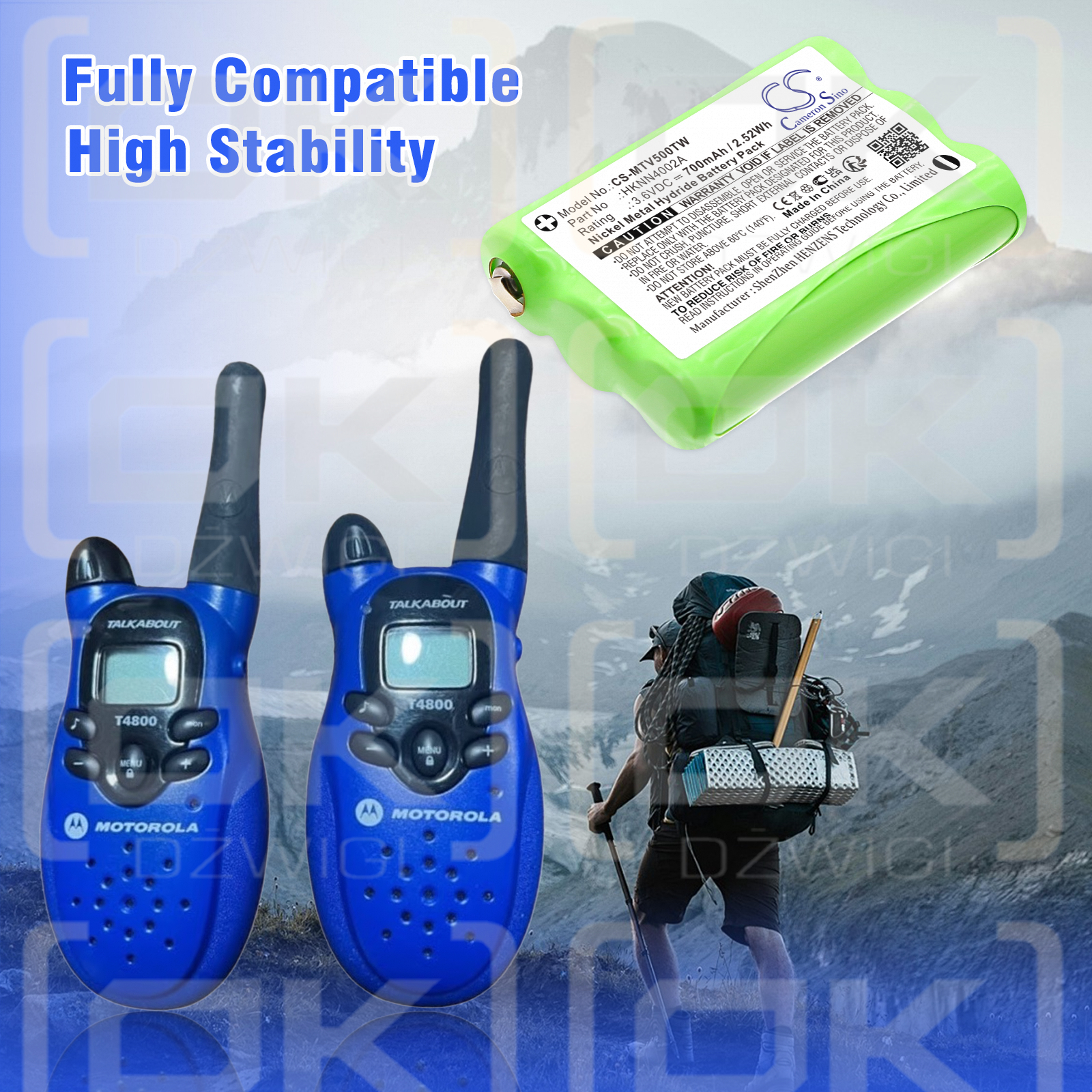 Motorola Talk About T470 / 4002A 700 мАч Ni-MH 3,6 В (Cameron Sino)