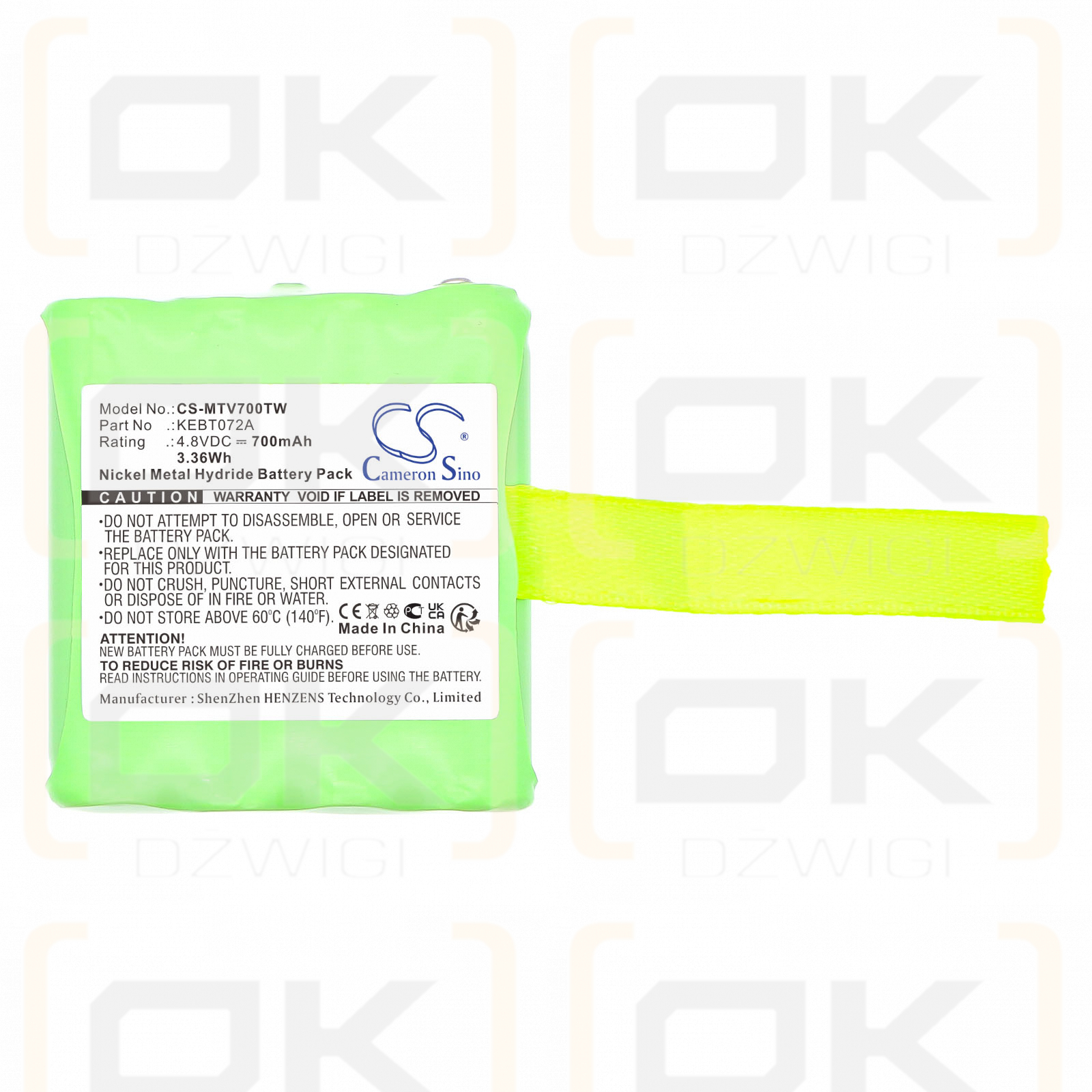 Motorola TalkAbout SX710 / KEBT072A 700 мАч Ni-MH 4,8 В (Cameron Sino)