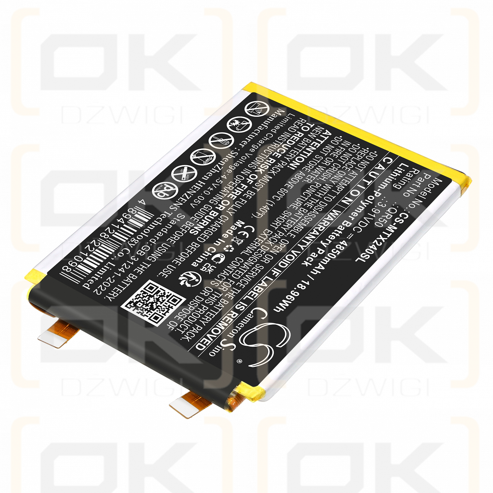 Motorola XT2407-3 / QR50 4850mAh Li-Polymer 3.91V (Cameron Sino)