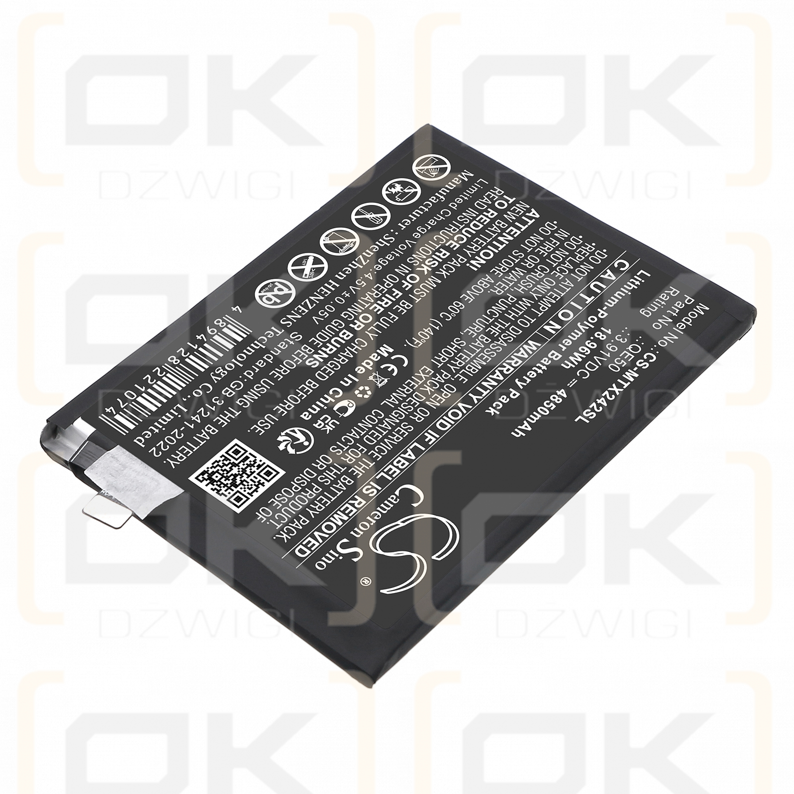 Motorola XT2427-4 / QE50 4850mAh Li-Polymer 3.91V (Cameron Sino)