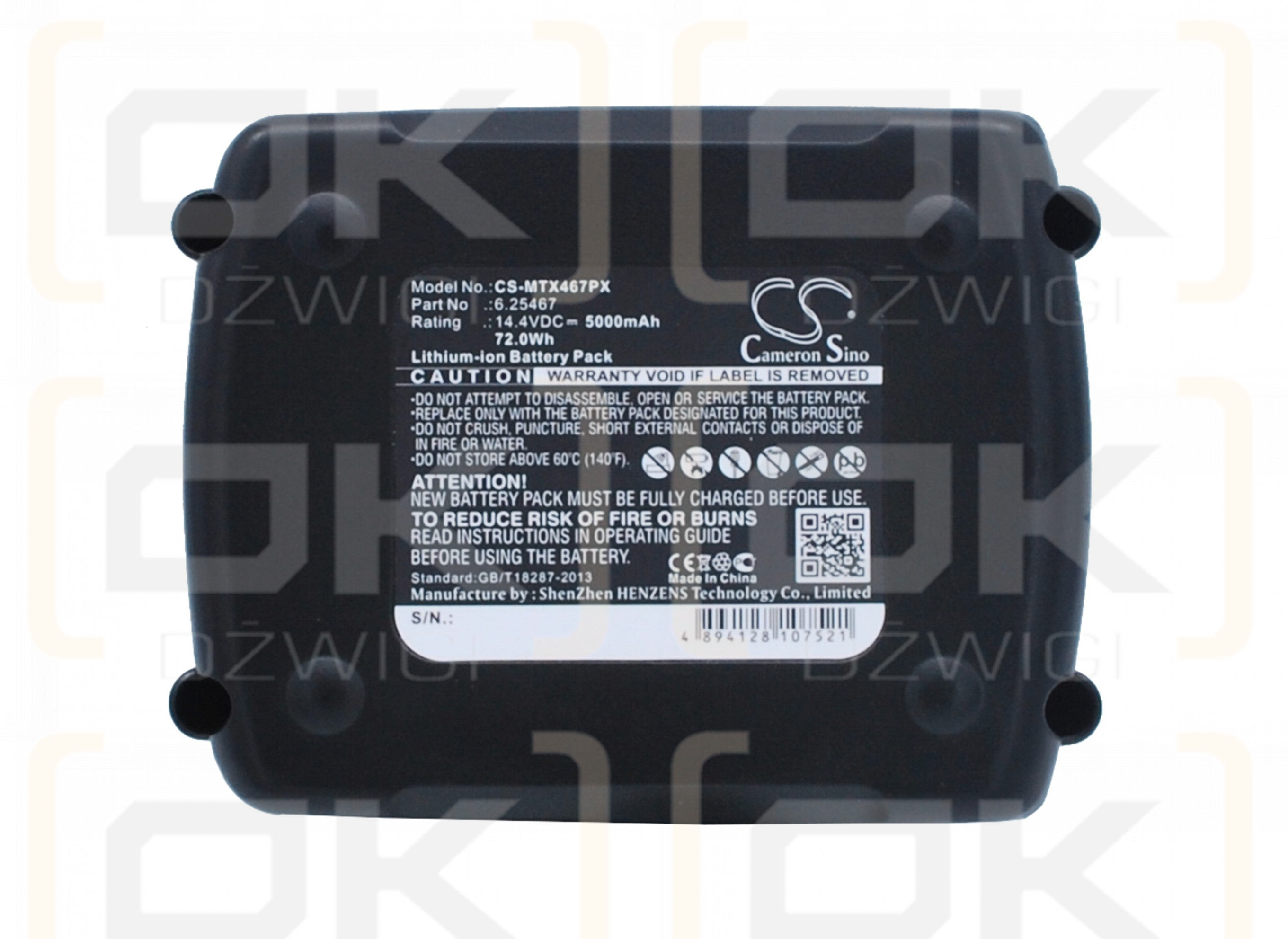 Metabo RC 14.4 - 18 6.02106.00 / 6.25467 5000mAh Li-ion 14.4V (Cameron Sino)