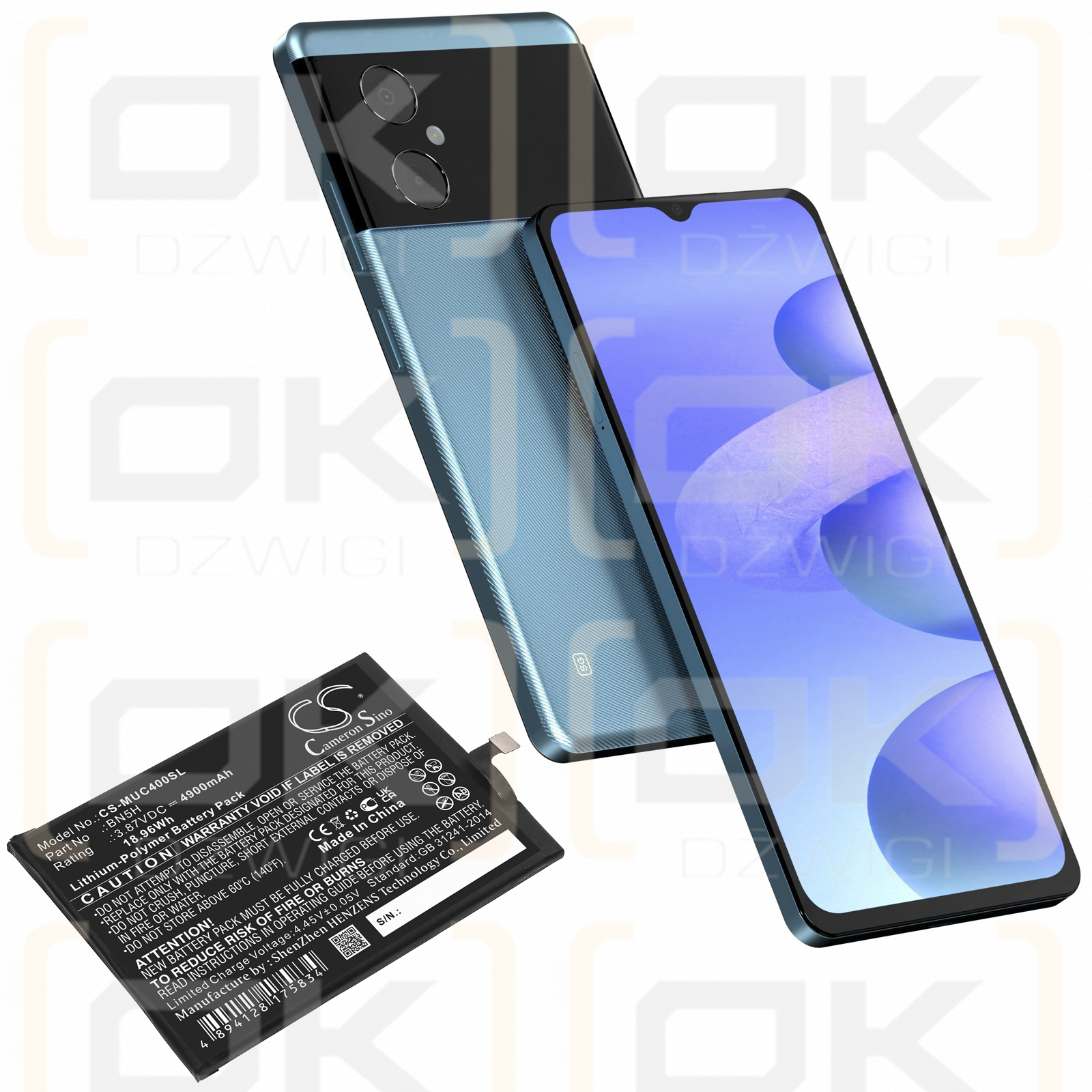 Xiaomi Redmi Note 11E 5G / BN5H 4900mAh Li-Polymer 3.87V (Cameron Sino)