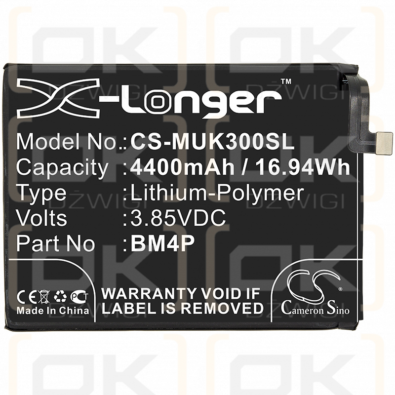 Xiaomi M2001G7AC / BM4P 4400mAh Li-Polymer 3.85V (Cameron Sino)