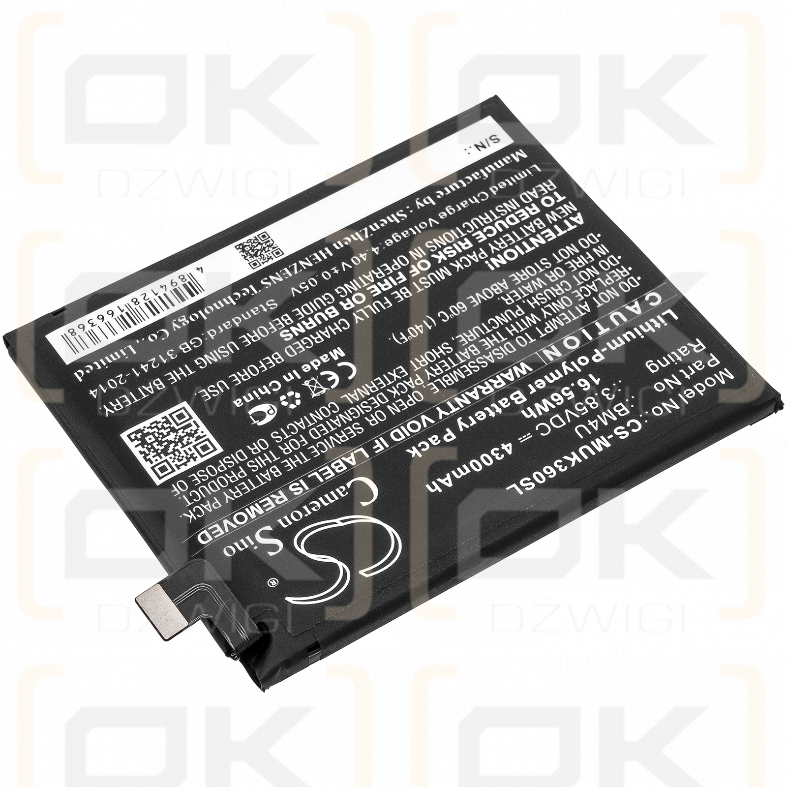 Redmi M2006J10C / BM4U 4300mAh Li-Polymer 3.85V (Cameron Sino)