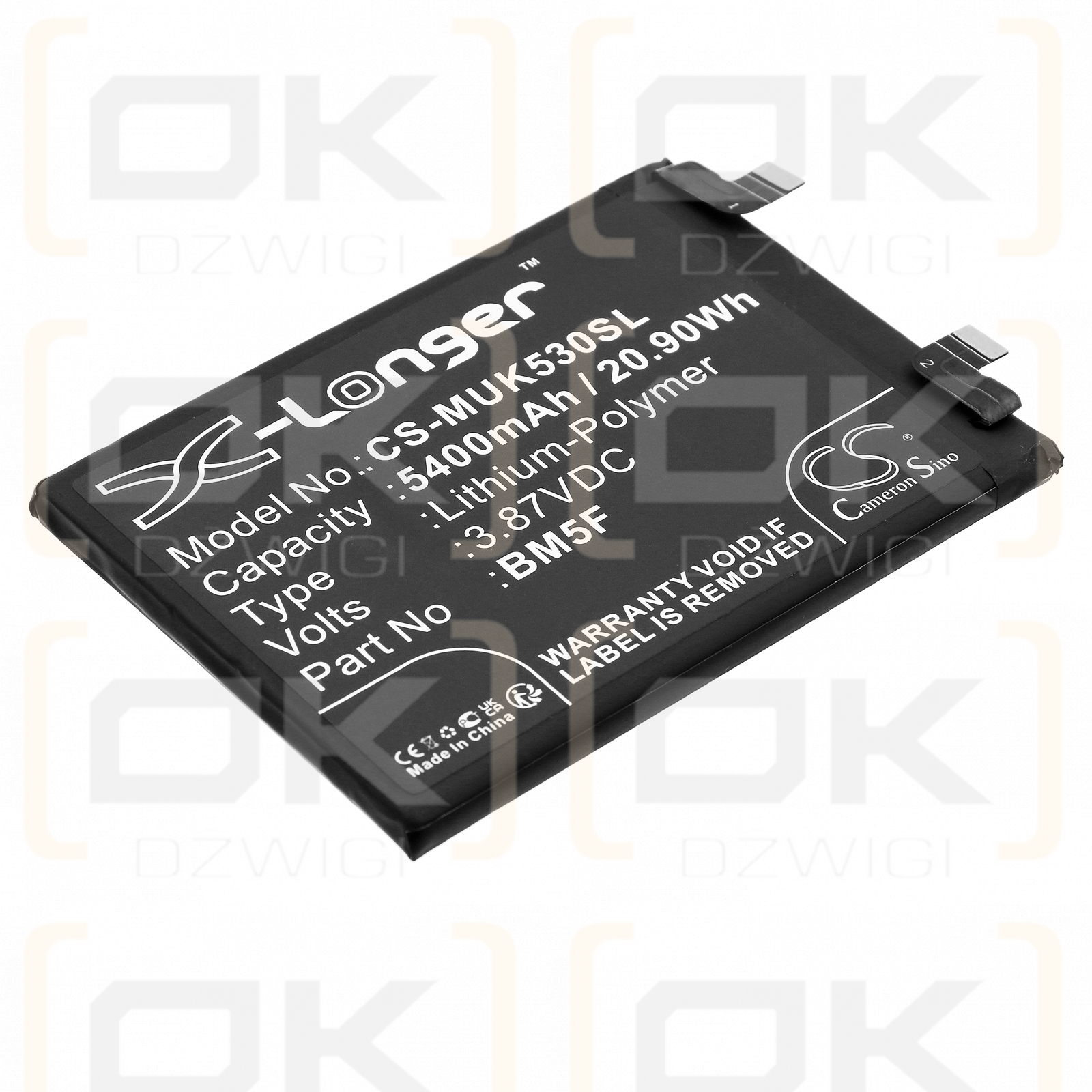 Redmi 22041211AC / BM5F 5400mAh Li-Polímero 3.87V (Cameron Sino)