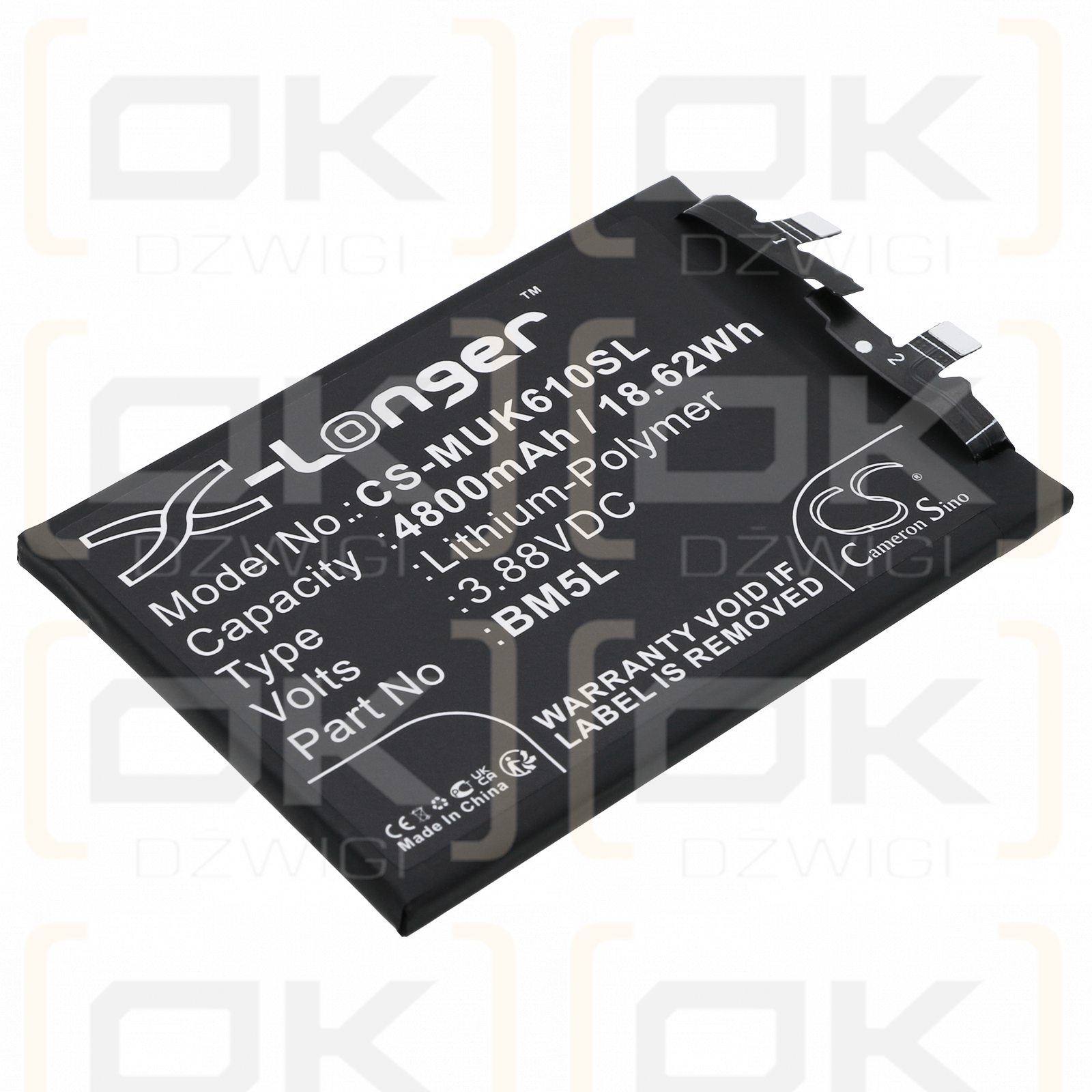 Redmi 22127RK46C / BM5L 4800 mAh Li-Polymer 3,88 V (Cameron Sino)