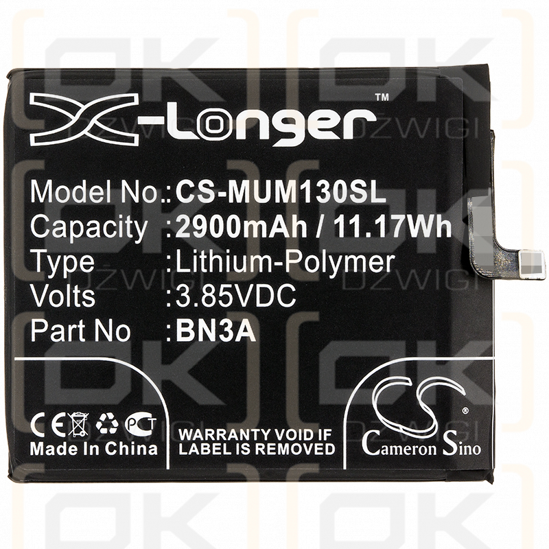 Xiaomi M1903C3GG / BN3A 2900mAh Li-Polymer 3.85V (Cameron Sino)