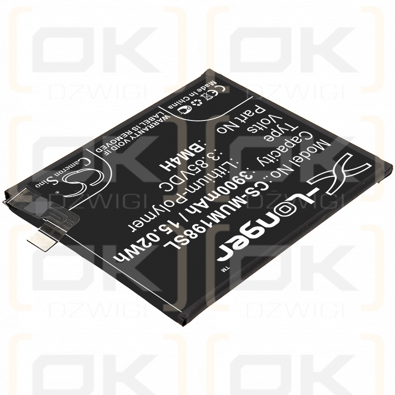 Xiaomi M1908F1XE / BM4H 3900mAh Li-Polymer 3.85V (Cameron Sino)