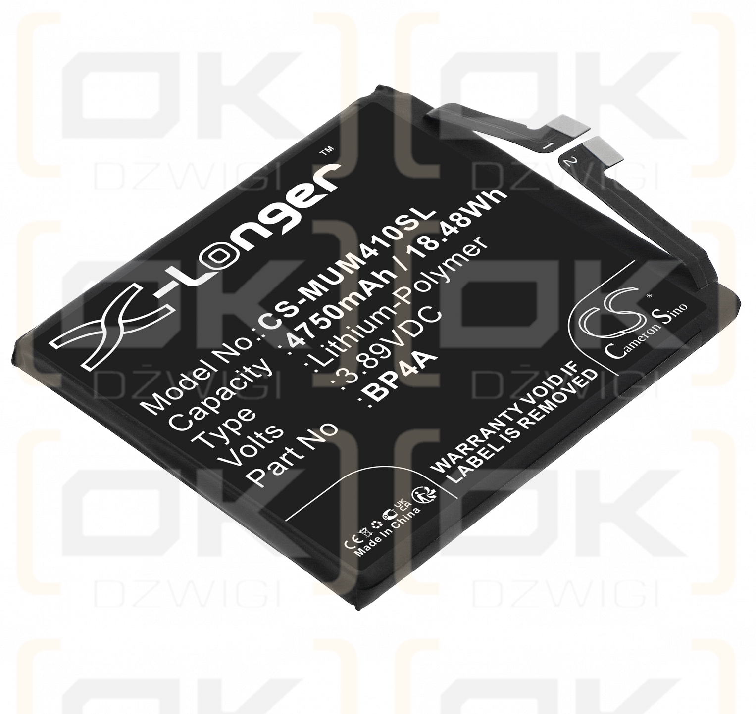 Xiaomi 2203121C / BP4A 4750mAh Li-Polymer 3.89V (Cameron Sino)