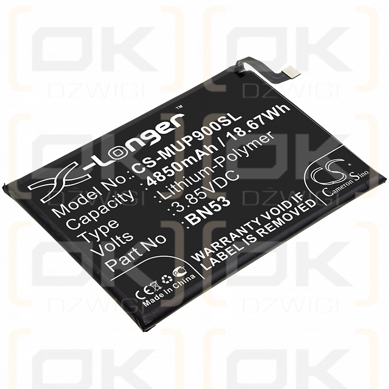 Redmi M2101K6G / BN53 4850mAh Li-Polymer 3.85V (Cameron Sino)