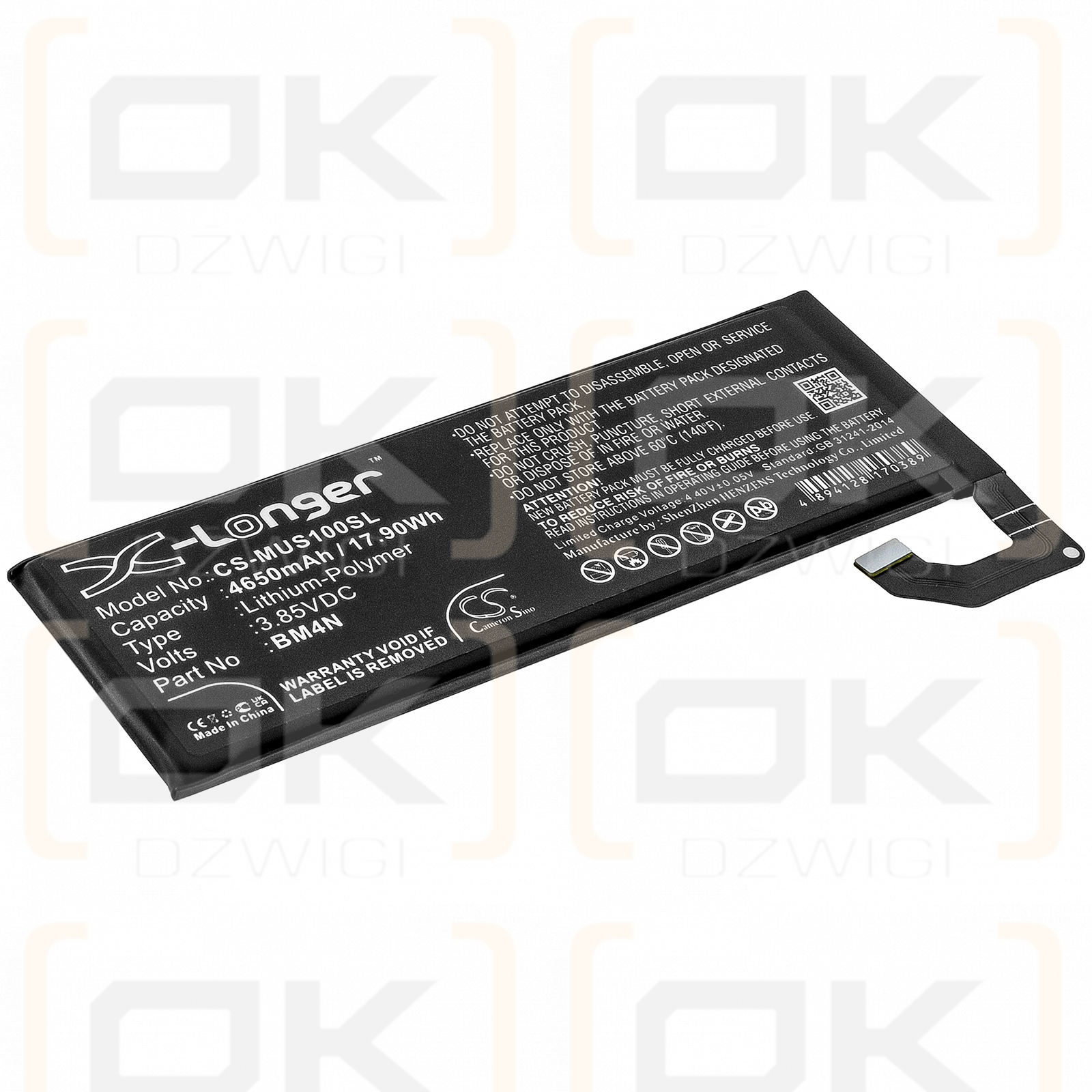 Xiaomi M2102J2SC / BM4N 4650mAh Li-Polímero 3.85V (Cameron Sino)