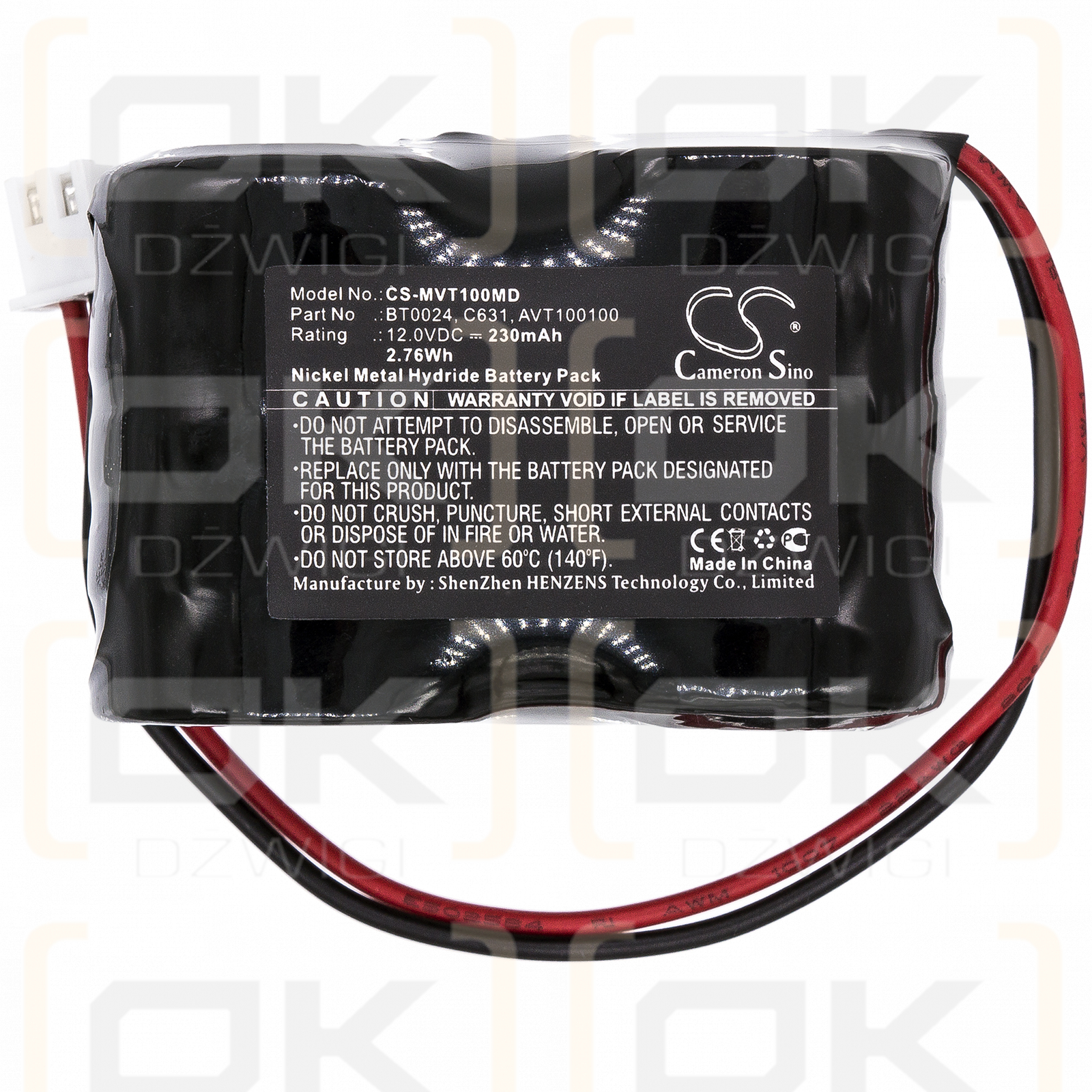 IMEX DOP CT+ Doppler / BT0024 230mAh Ni-MH 12.0V (Cameron Sino)