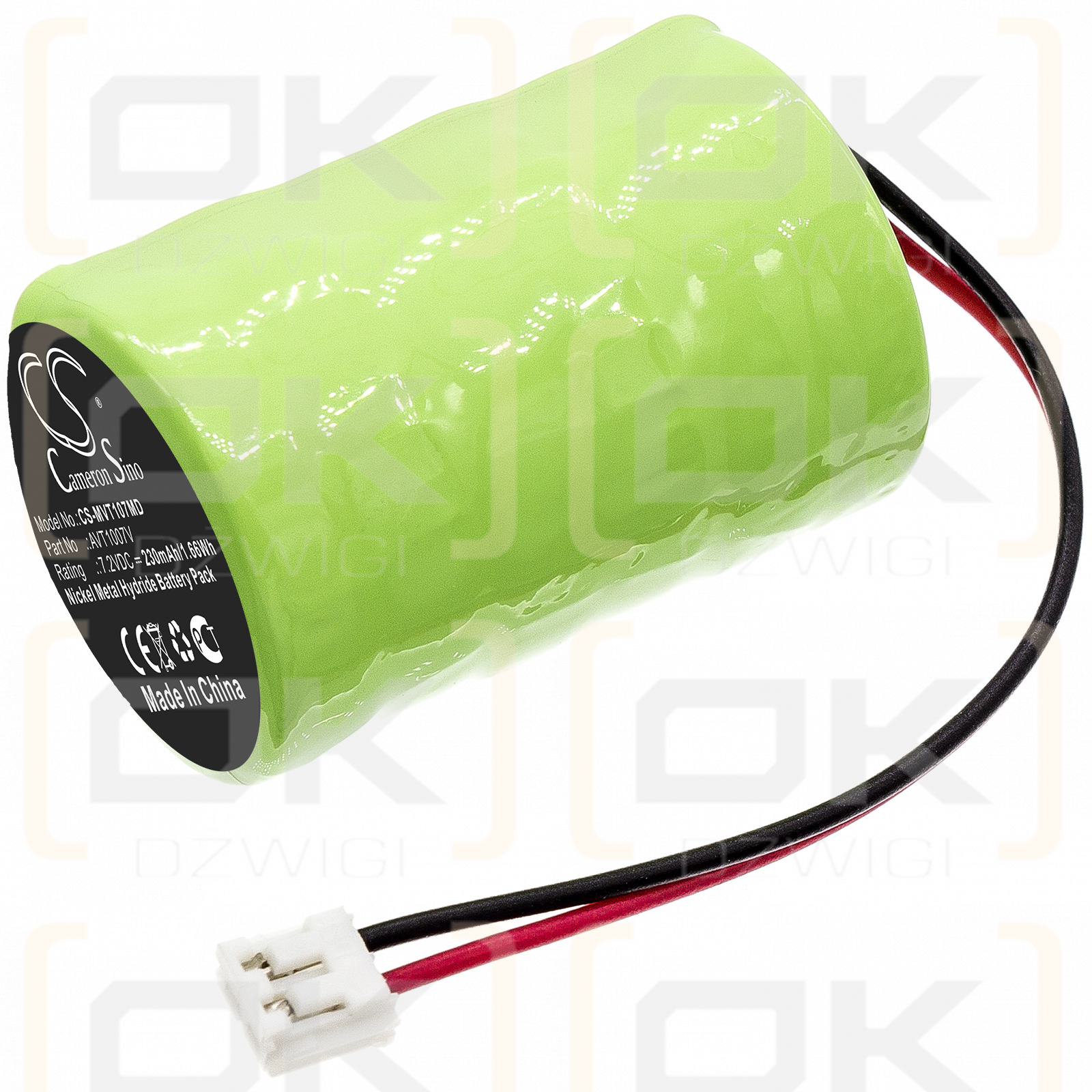 IMX Freedrop Foetal Doppler MB413 / AVT1007V 230mAh Ni-MH 7.2V (Cameron Sino)