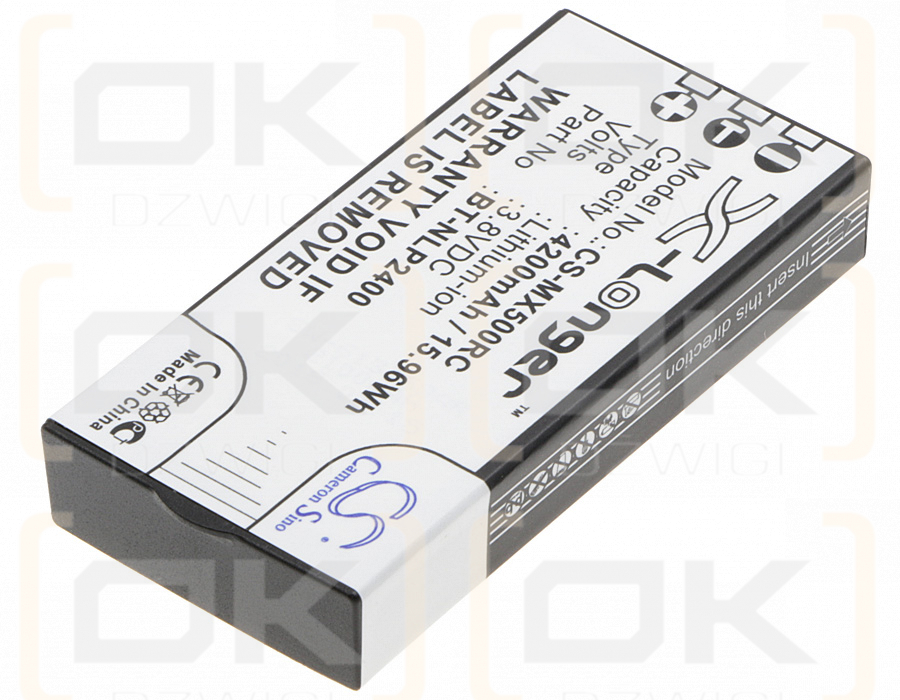 URC TRC-1280 / BT-NLP2400 4200mAh Li-ion 3.8V (Cameron Sino)