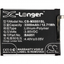 Ersatzakku für MeiZu M851M / BA851 3300mAh Li-Polymer 3,85V (Cameron Sino)