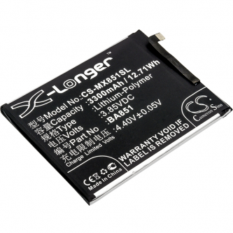 Ersatzakku für MeiZu M851M / BA851 3300mAh Li-Polymer 3,85V (Cameron Sino)