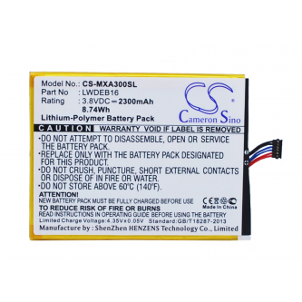 Micromax A300 / LWDEB16 2300 mAh Li-Polymer 3,8 V (Cameron Sino)