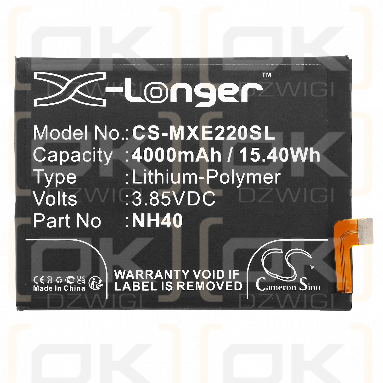 Motorola XT2239-19 / SB18D48255 4000mAh Li-Polymer 3.85V (Cameron Sino)