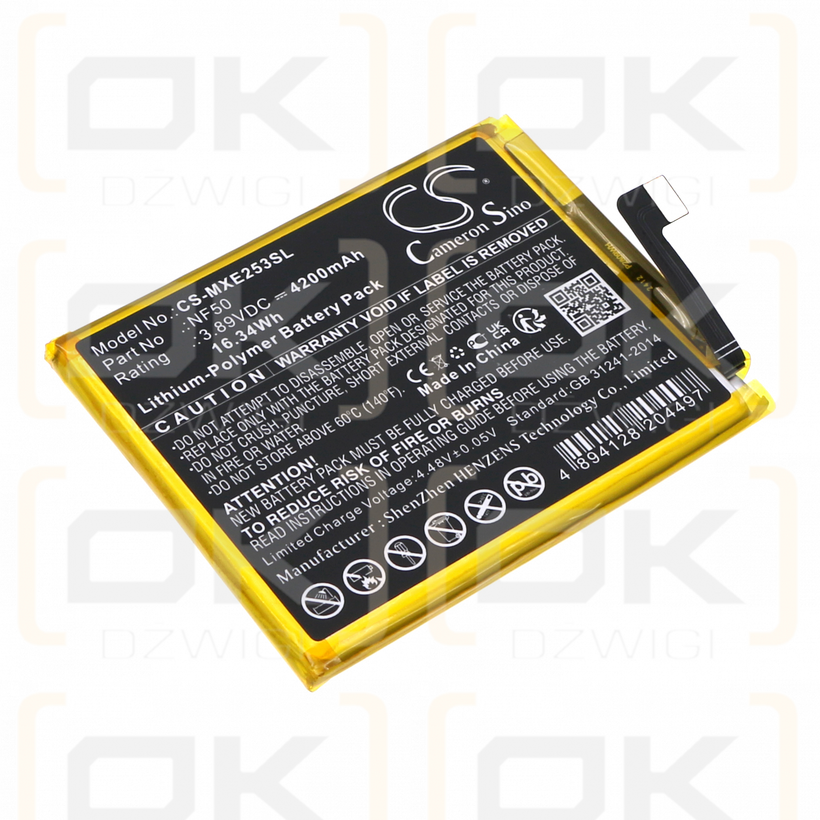 Motorola Egde 2022 / NF50 4200 mAh Li-Polymer 3,89 V (Cameron Sino)