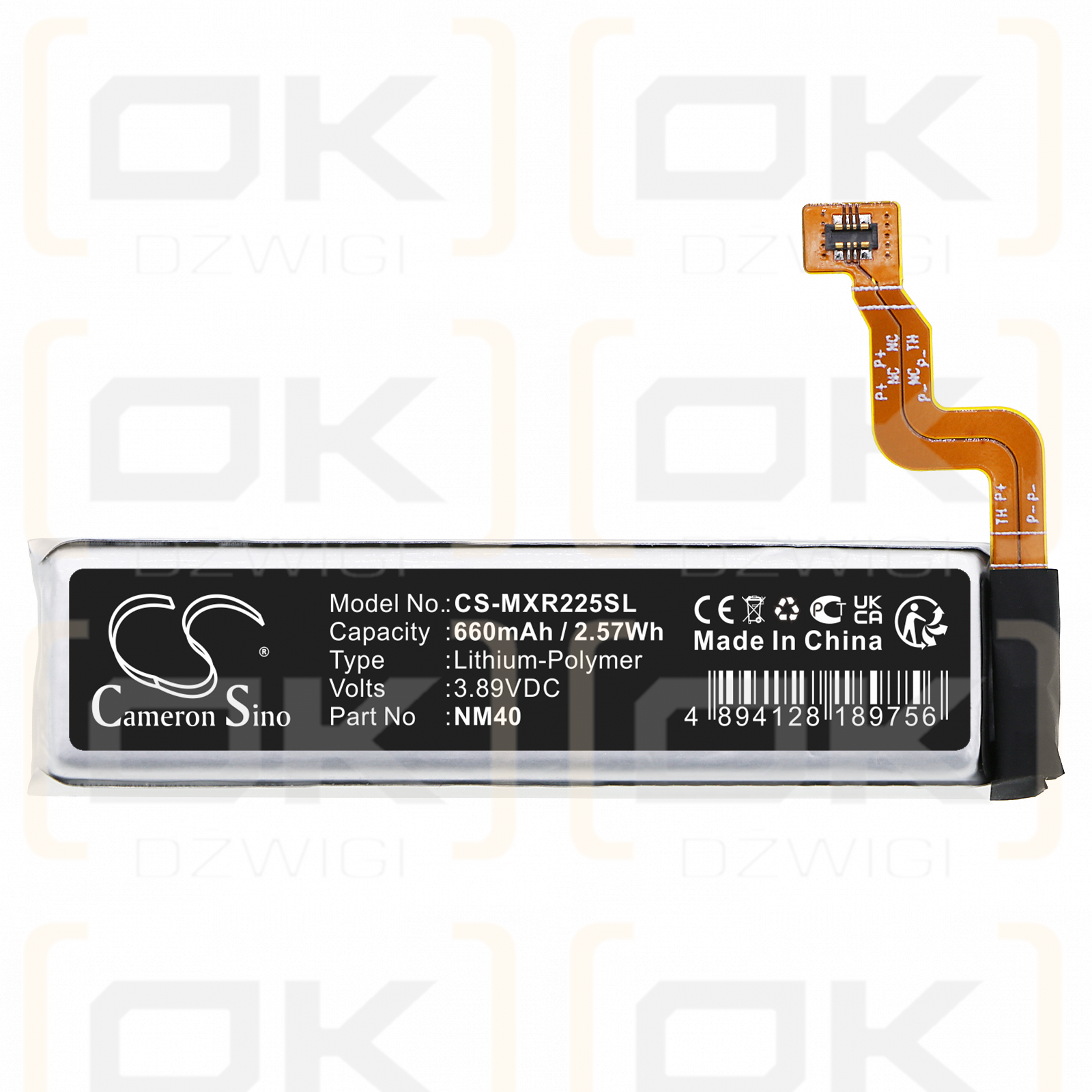 Motorola XT2251-1 / NM40 660mAh Li-Polímero 3.89V (Cameron Sino)