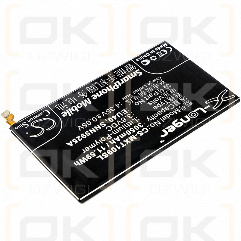 Motorola Droid XT1080 MAXX / EU40 3050 mAh Li-Polymer 3,8 V (Cameron Sino)