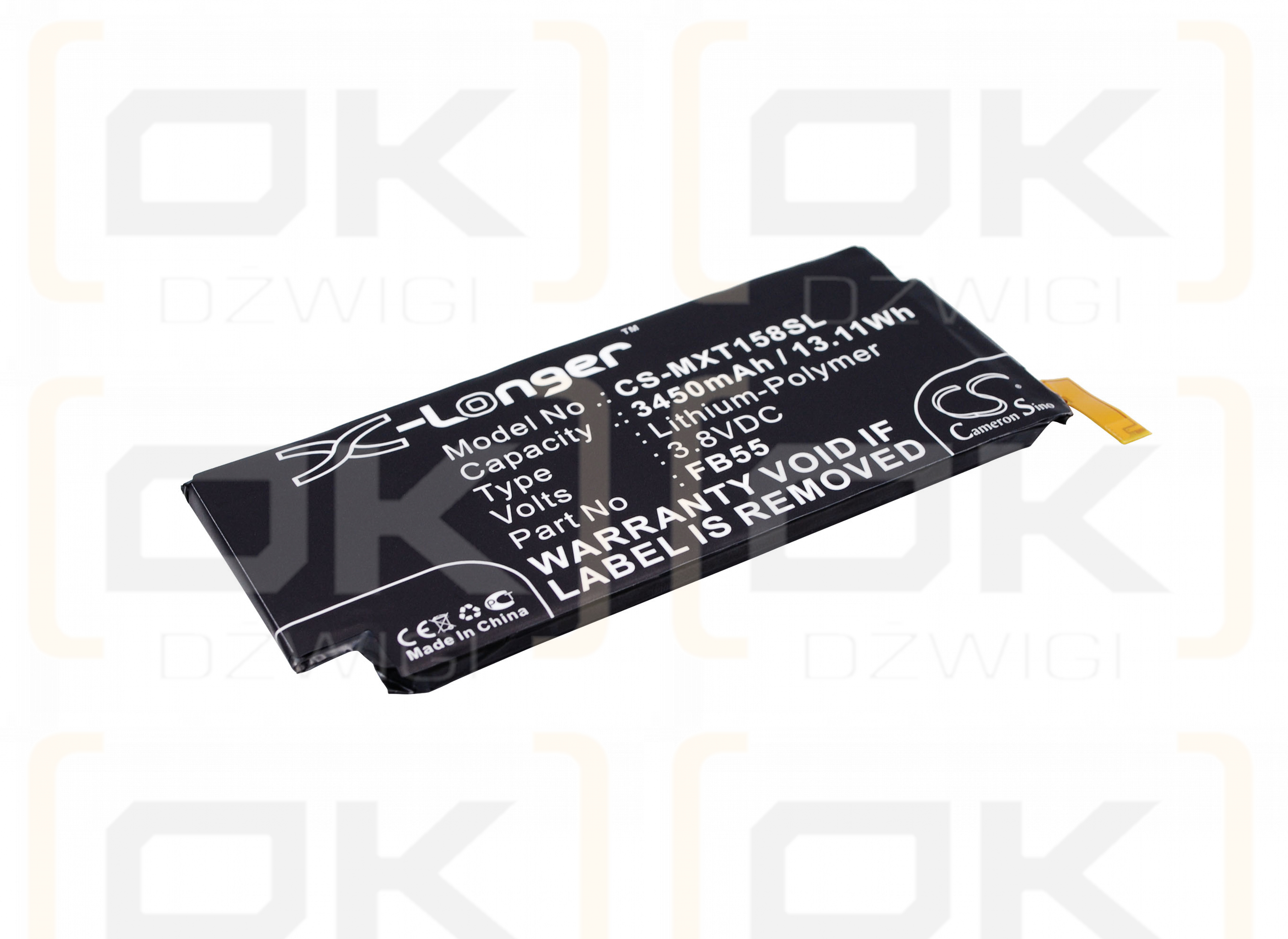 Motorola XT1585 / FB55 3450mAh Li-Polymer 3.8V (Cameron Sino)