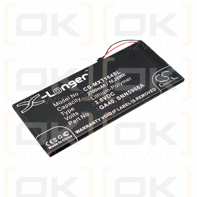 Motorola Moto G4 / GA40 2700mAh Li-Polymer 3.8V (Cameron Sino)