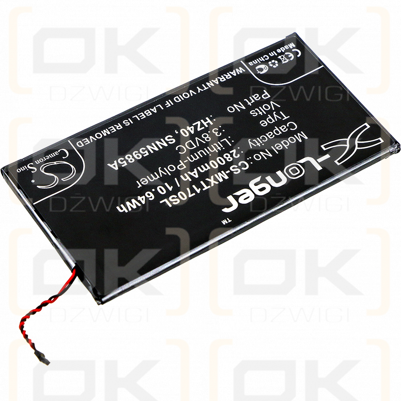 Motorola XT1710-06 / HZ40 2800 mAh Li-Polymer 3,8 V (Cameron Sino)