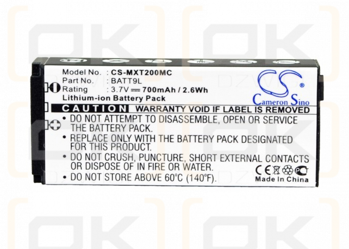Midland XTC-200VP3 / BATT9L 700 mAh Li-ion 3,7 V (Cameron Sino)