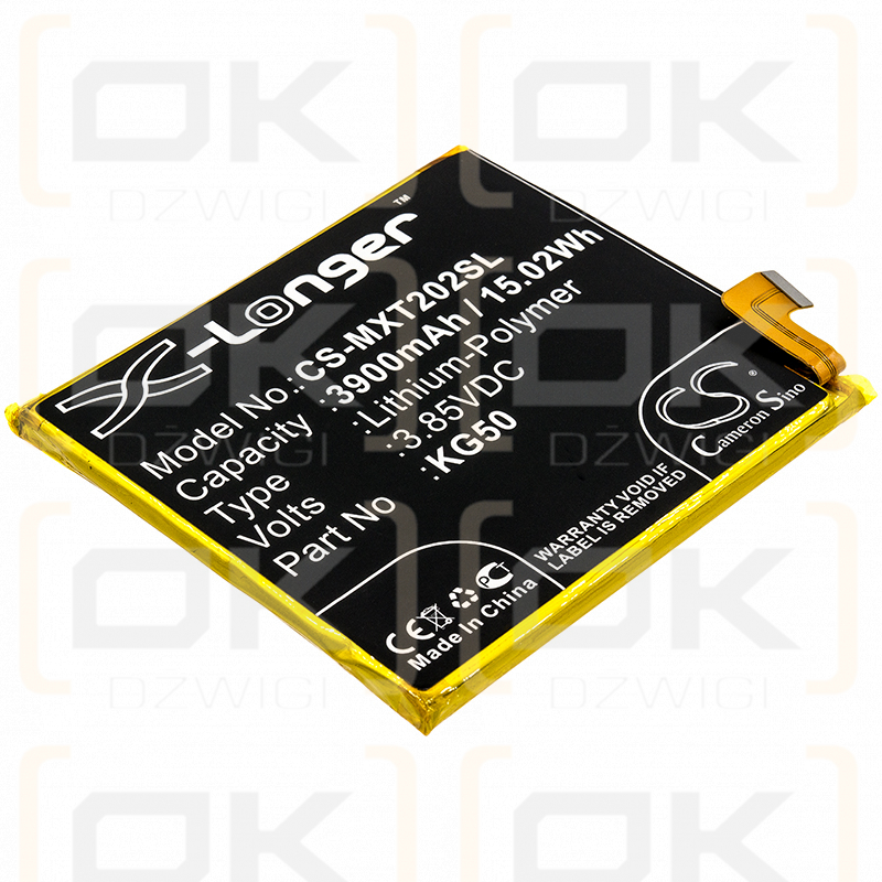 Motorola XT2027-3 / KG50 3900mAh Li-Polymer 3.85V (Cameron Sino)