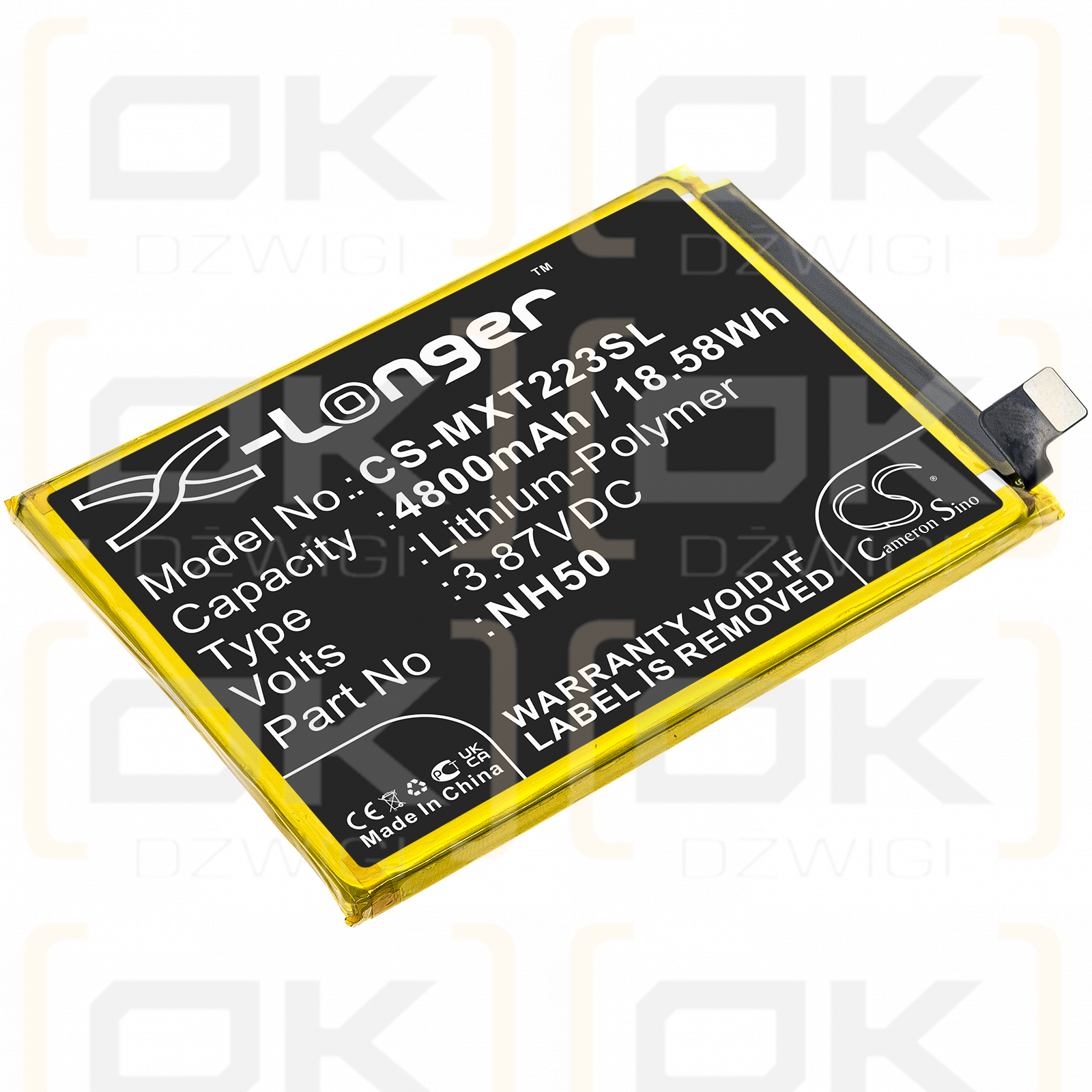 Motorola XT2231-2 / NH50 4800mAh Li-Polymer 3.87V (Cameron Sino)