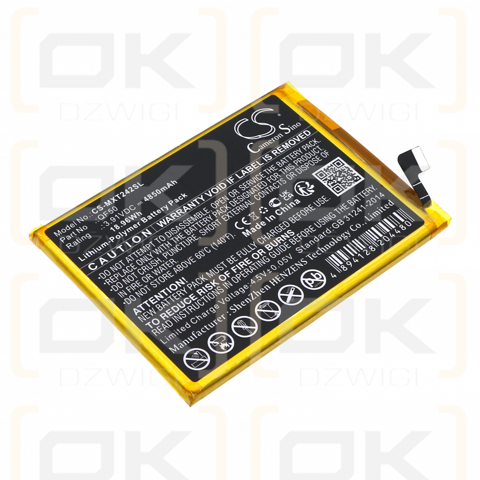 Motorola XT2421 / QF50 4850mAh Li-Polímero 3.91V (Cameron Sino)